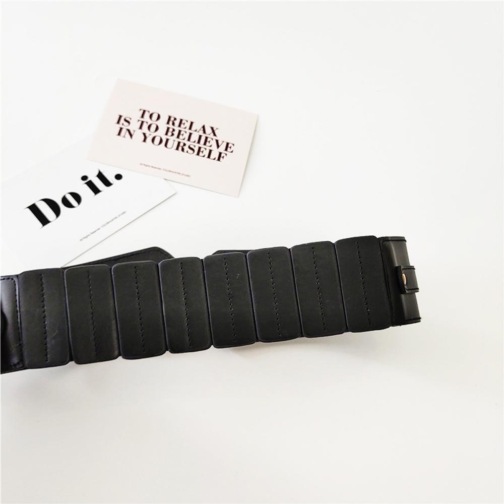 Black Fashion Camel Dress Women Party Buckle Women Waistband Solid Color Wide Belt Dress Waistband