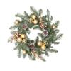 Christmas Decorations, Gold Christmas Ball Wreath, Rattan Wall Hanging, Hotel And Shopping Mall Ornaments, Christmas Wreath