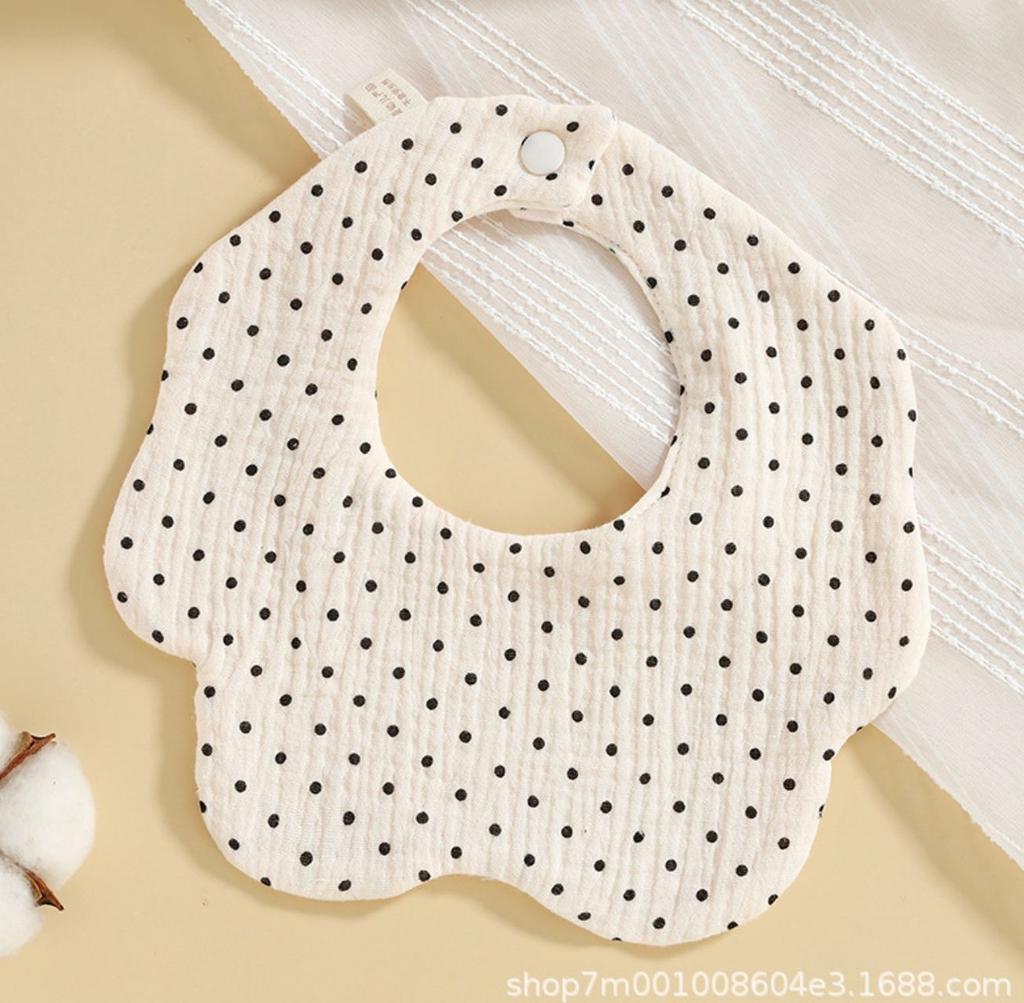 Baby Cotton Gauze Waterproof Bib Soft Breathable Newborn Drool Catcher Gentle On Skin Daily Care Essential For Infants