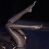 Women Sexy Open Crotch Tights 1 Oil Shiny Glossy Satin Low Waist Pantyhose Pole Dance Clubwear Plus Size Lingerie