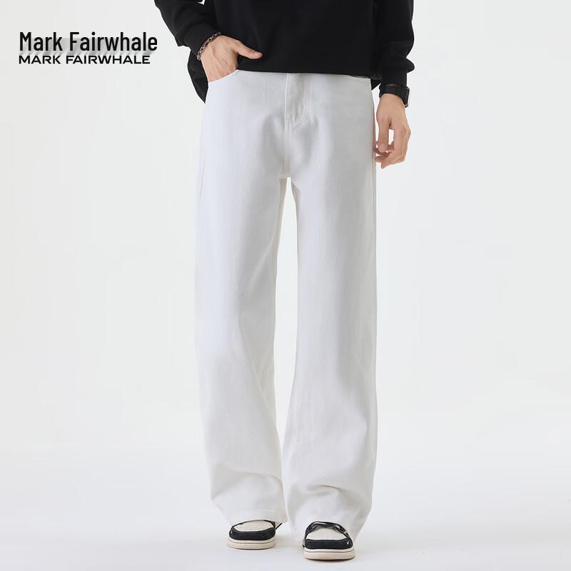 Mark Fairwhale Men's Loose Fit Straight Leg Denim Jeans