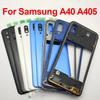 phone housing For Samsung Galaxy A40 2019 A405 SM-A405F A405DS Housing Middle Frame Back Rear  Cover Camera Lens Parts