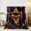 Psychedelic Eye Art Blanket for All Seasons Blanket Lunch Break Throw Gift