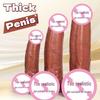Large Realistic Silicone Dildo - Soft Flesh Adult Toy for Women