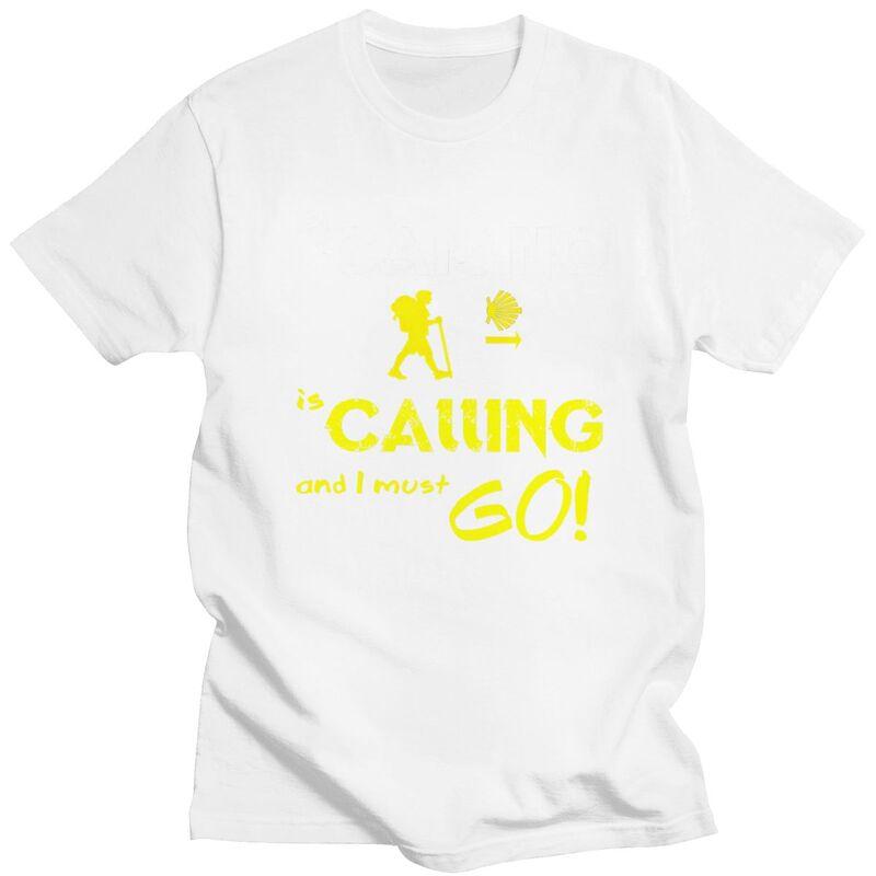 Custom Buen Camino De Santiago T Shirt for Men 100 Cotton Tshirt Casual Tee El Camino Way Tshirt