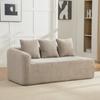 Modular Compression Sofa Made of Chenille Fabric, Filled with 30D High-elastic Foam. Easy To Move and with Non-slip Floor, Ideal for Living room.Gray