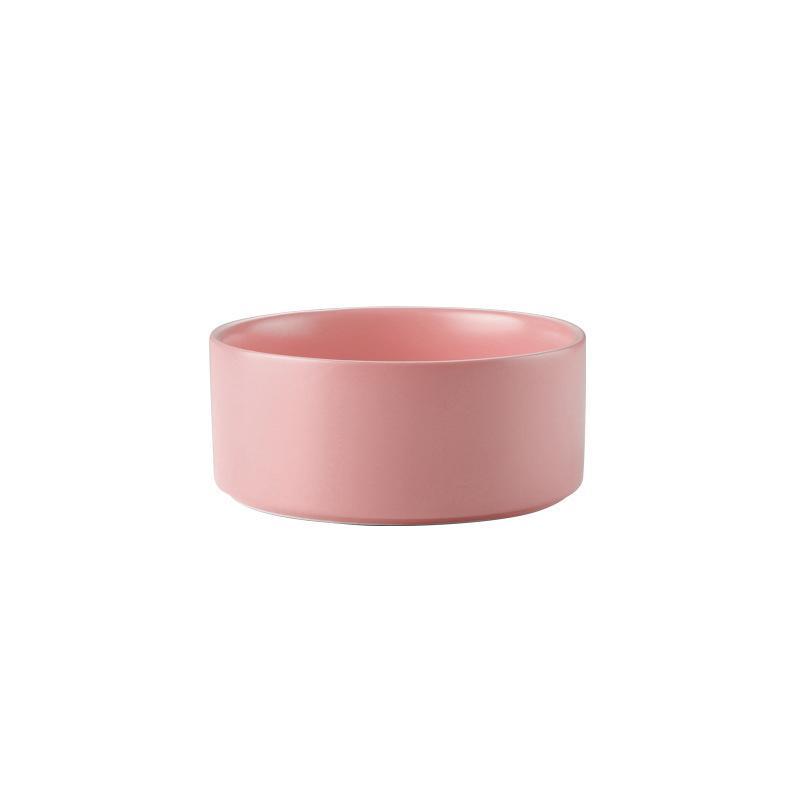 Double Cat Food Water Bowls with Stand Ceramic Pet Feeding Accessories Cats Small Dogs Eat Drink Supplies Puppy Feeder Bowl