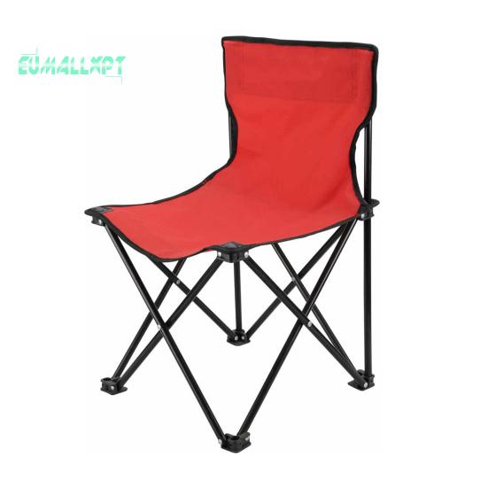 

Стул для кемпинга со спинкой, эргономичный дизайн, прочная несущая способность, компактный размер, портативный складной стул, принадлежности для кемпинга красный