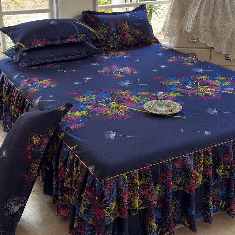 23 barev Matná protiskluzová sukně od postele Jednolůžková jednolůžková sukně s manželskou postelí velikosti Queen s manželskou postelí velikosti Queen Sukně s matrací Ochranné pouzdro/přikrývka Sukně se 2 povlaky na polštář