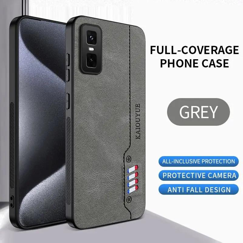 For Infinix GT30 Pro Case Luxury Frosted Leather Silicone Fashion Design Shockproof For Infinix GT30 Pro Back Hard Funda Cover