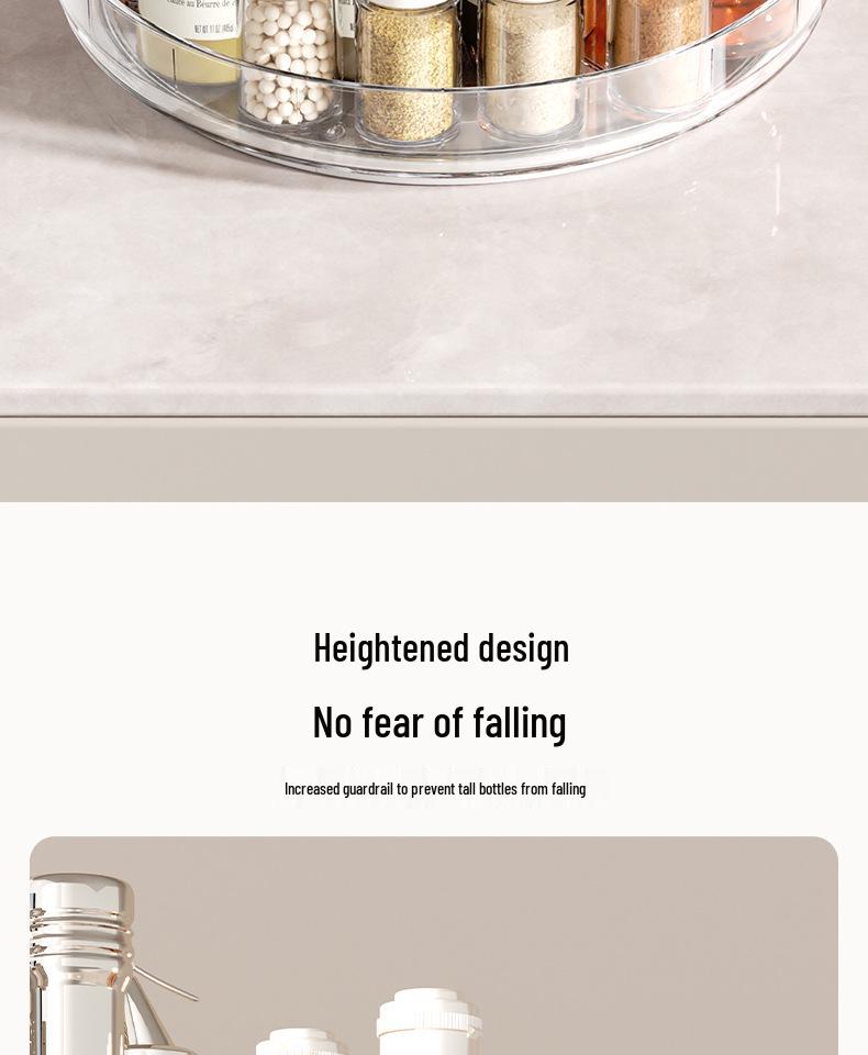 2025 Rotating Kitchen Seasoning Rack: Multi-functional Storage for Oil, Salt, Soy Sauce, Vinegar, and Seasonings