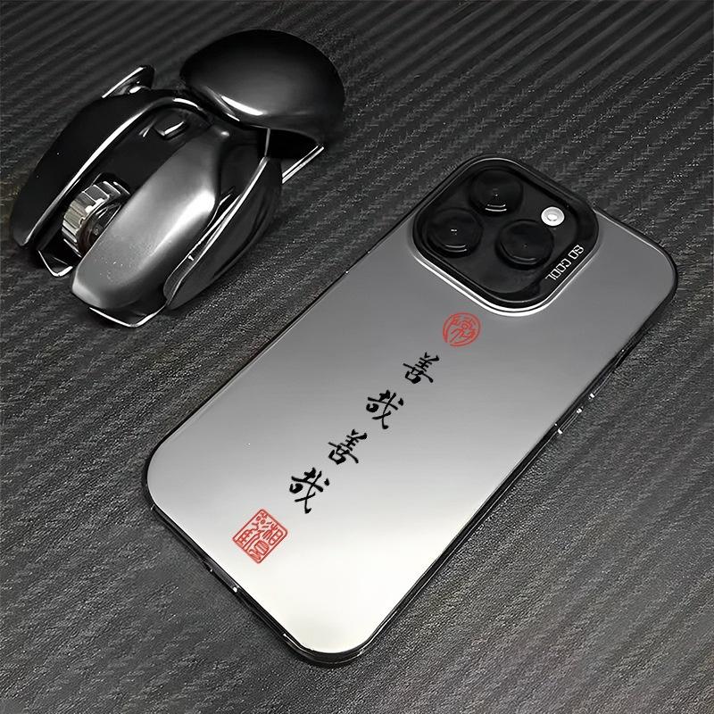Amitabha mobile phone case is suitable for Apple 15 Buddha iphone14promax Zen 13 niche 12 colored silver