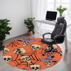 1PC Halloween Skulls Chair Carpet for Office, Indoor Non-Slip Washable Carpet, Soft Comfortable Mat For Office Room Yy250930214
