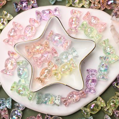 Acryl 12,5*29,1mm Lose Perlen candy Gelee Farbe DIY Schmuck Zubehör 10 stücke Für Armband Ohrring Herstellung