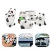 Veemoon Car Figurine Panda Cute Stylish Interior Dashboard Decoration Car Decoration Mini Tabletop Set of 6