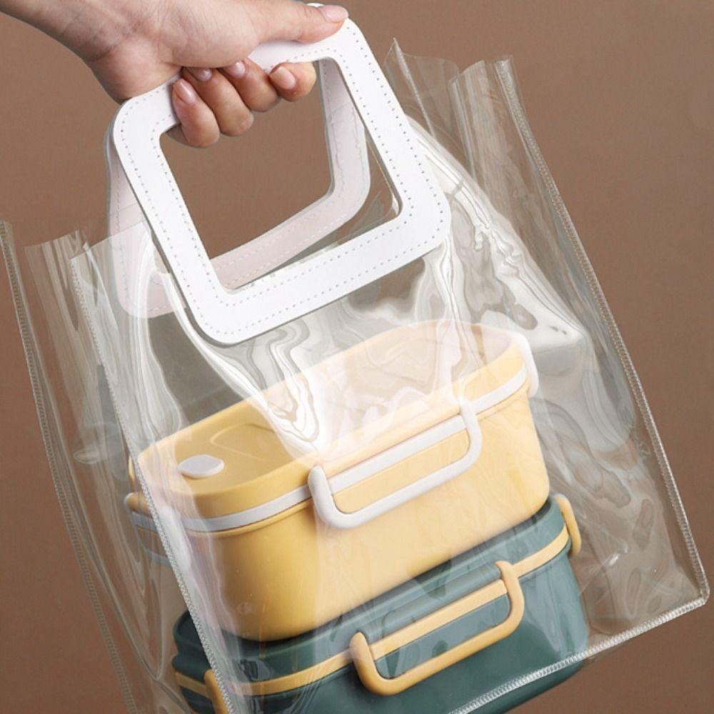 Two-Compartment Double-Layer Lunch Box Microwavable Food Storage Containers  School