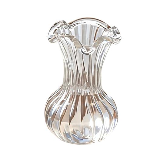Mini Glas Blumen Dekoration Handgeblasen Kunstkristall Pflanzen Kleine Blumenvase Schmuckstück für Muttertag Geburtstagsgeschenke