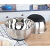 Extra Deep Stainless Steel Mixing Bowl Ergonomic Rounded Lip Stable Flat Base for Cake Batter Cookie Dough Marinating 20Cm Fruit