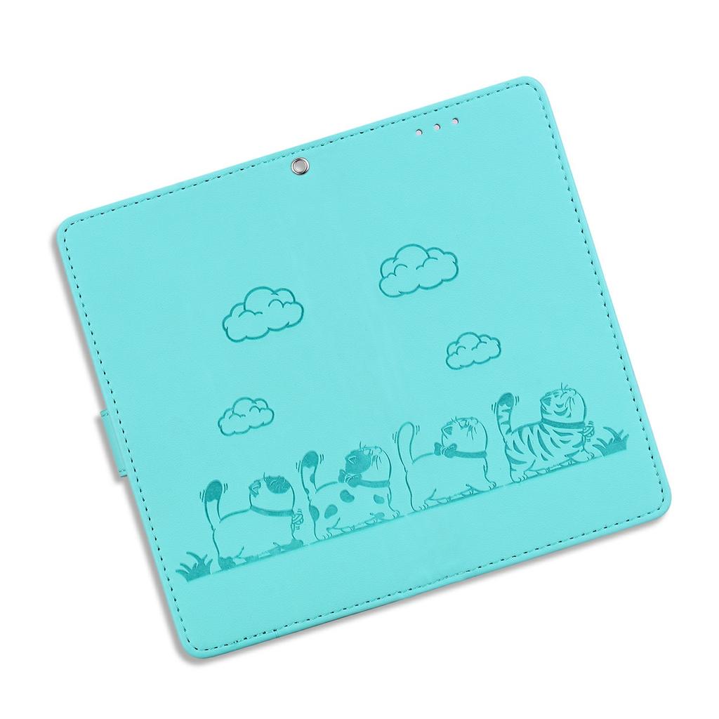 For Xiaomi Redmi A5 4G (171.7mm)/Poco C71 4G-deksel RFID-blokkerende kattungemønster TPU+PU-lær telefondeksel med håndleddsstropp