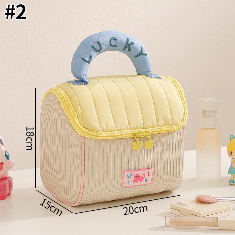 Macaron Makeup Bag Large Capacity Cosmetic Pouch Travel Essentials Women's Bag Travel Bag Women Makeup Pouche cosmetiquero