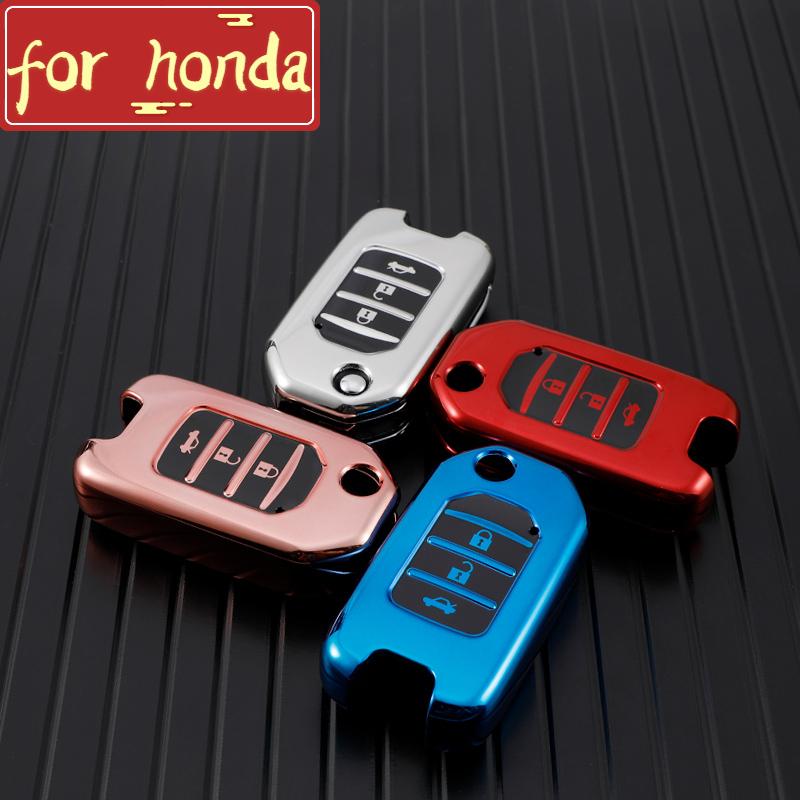 

Для Honda Accord Civic CR-V HR-V HRV Crider Jade Odyssey автомобильный ТПУ складной чехол для ключей сумка чехол держатель защитный брелок