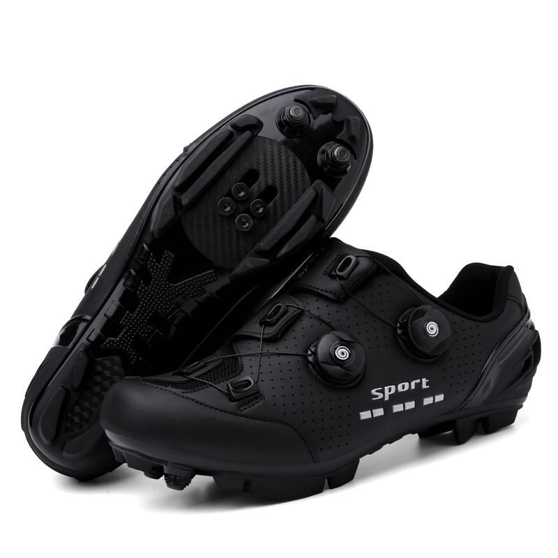 Erkek Bisiklet Ayakkabıları Yol Bisikleti Kadın Pembe Yarış Bisikleti Kendinden Kilitli Hız Bisikleti Spor Ayakkabı Düz Kilitler Dağ Bisikleti Ayakkabıları