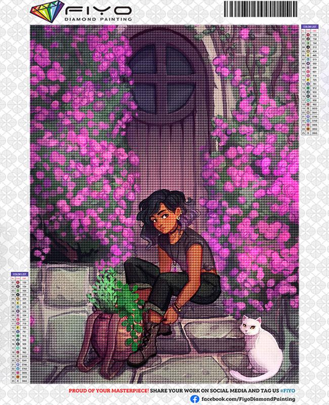 Алмазная живопись новая коллекция аниме девушка мультфильм полная алмазная вышивка 5D DIY мозаичные картины вышивка крестом peinture Diamant Round Drill 25x35cm