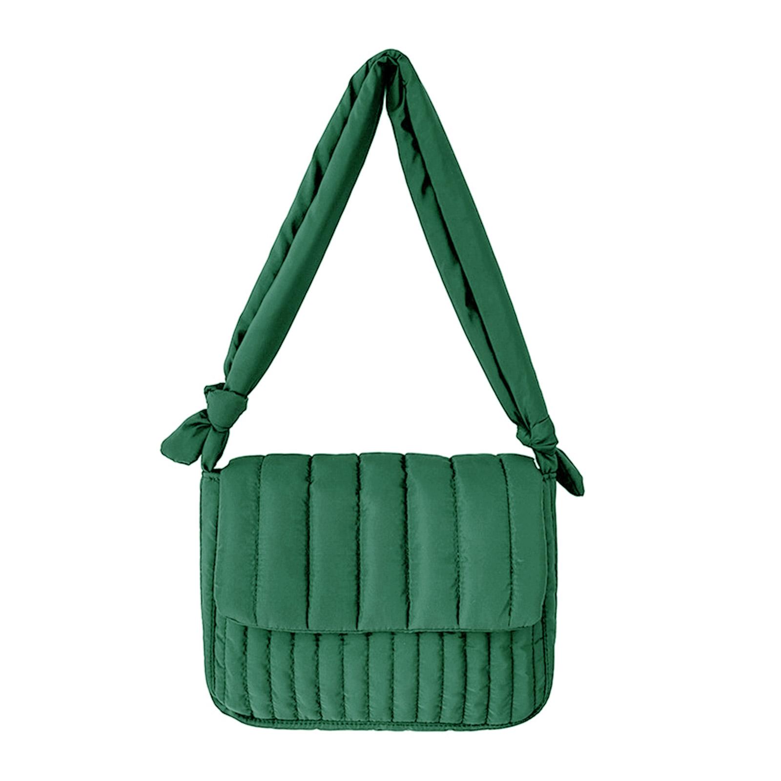 

Нейлоновая сумка-тоут, повседневная сумка через плечо, большая вместительная сумка через плечо для девушек и женщин, регулируемый модный ремень через плечо зелёный