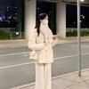 Womens Soft Cotton Blend Quilted Coat With Ruffled Trim Slim Fit Warm Jacket Winter