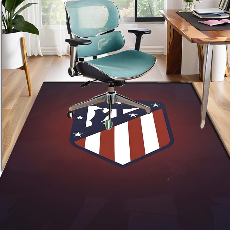 Football Club Pattern Rug, Indoor/Outdoor Mat, for Picnic, Gameroom, Bedroom, Office, Living Room, Home Decor Carpet, Birthday Gift