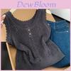 Spring Womens Crochet Tank Top With 3d Embroidery And Ribbed Fabric For Summer Casual Wear
