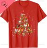 Chicken Christmas Tree OrnaUnisext Decor Xmas TShirt Unisex Casual Streetwear Cotton Vintage Clothes Graphic T Shirts