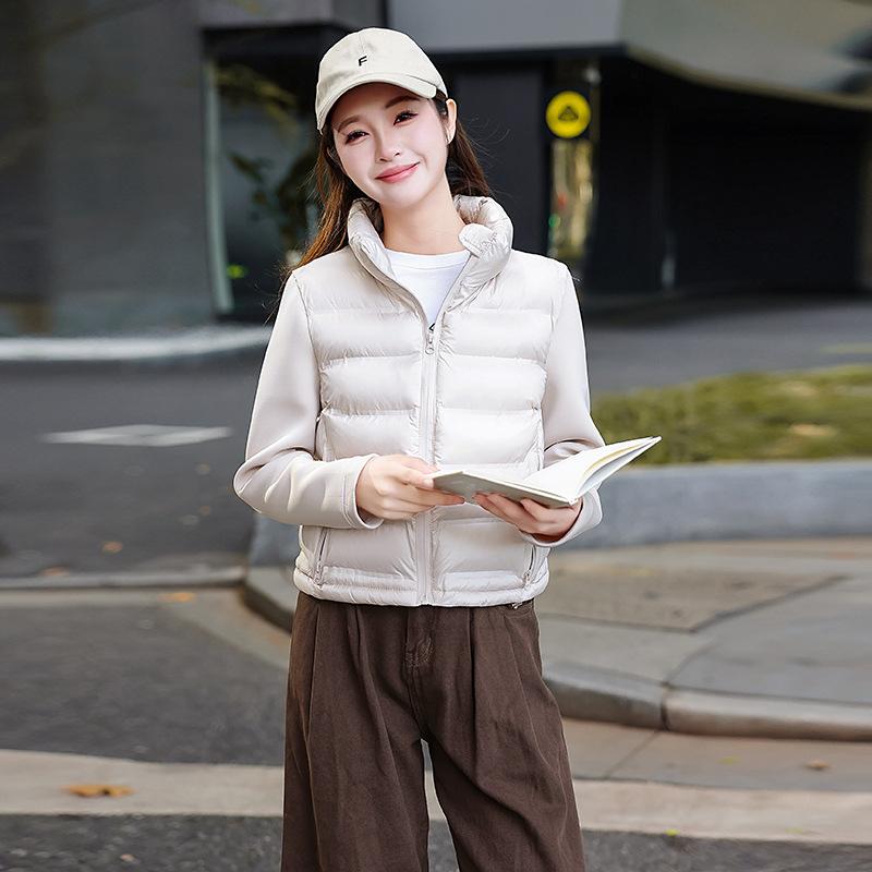 Women's Autumn and Winter Stand-up Collar Light Cotton-padded Jacket Coat