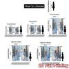 2pcs,Curtains Cute Snowman Winter Friends (2) Minimalist Chic Curtains Durable Polyester Curtains All Seasons Perfect for Living