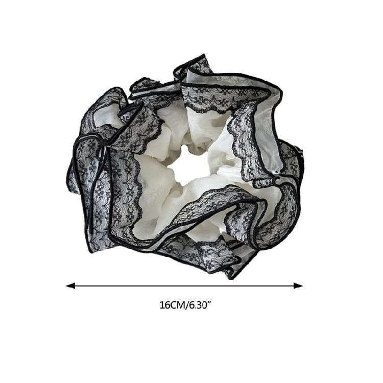 Aesthetic Scrunchies Women Hair Elastic Lace Hair Ties Wedding Party Headwear