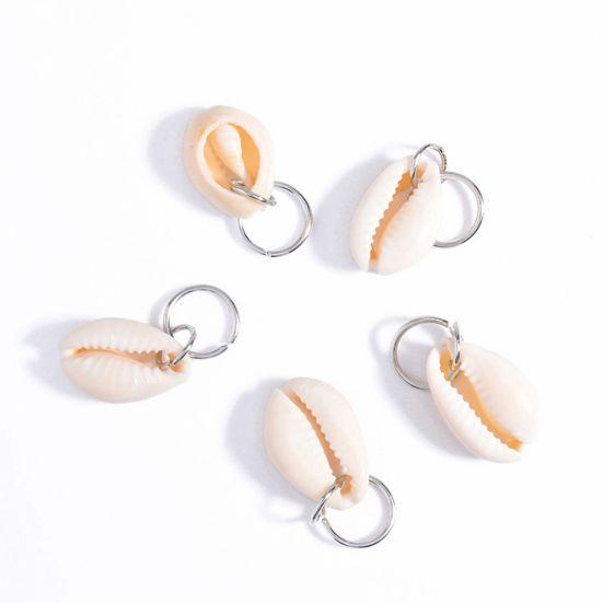 5/10Pcs Punk Women Hip-Hop Braid Hand Cross Shell Leaf Ring Hair Clips Accessory