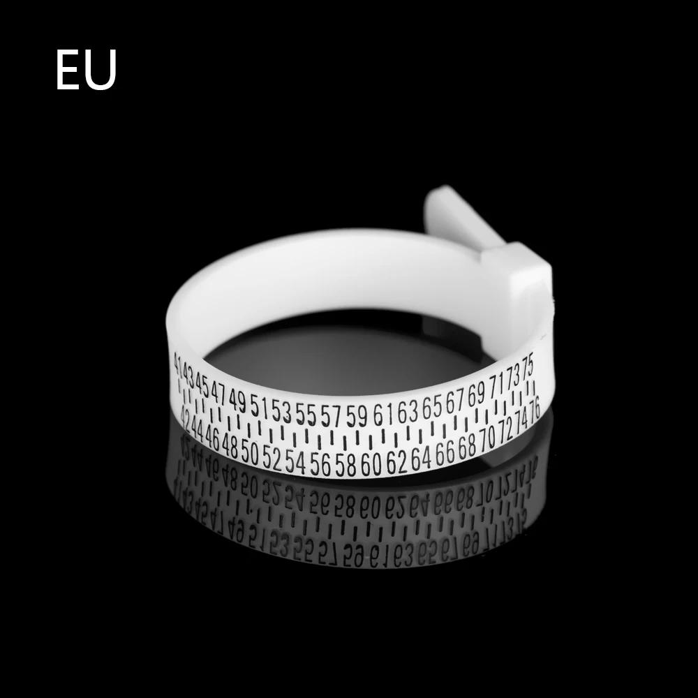 Men and Womens White/Black British/American UK/US/EU/JP Finger Gauge Genuine Tester Ring Sizer Measure Wedding Ring Band