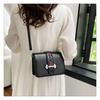 IELGY Women's Fashion Embroidery Pattern Messenger Square Bag Black