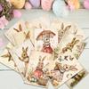 32pcs, Vintage Easter Postcard/country Rustic/indoor Bedroom Decoration/wall Sticker/congratulations Message Card/mailing