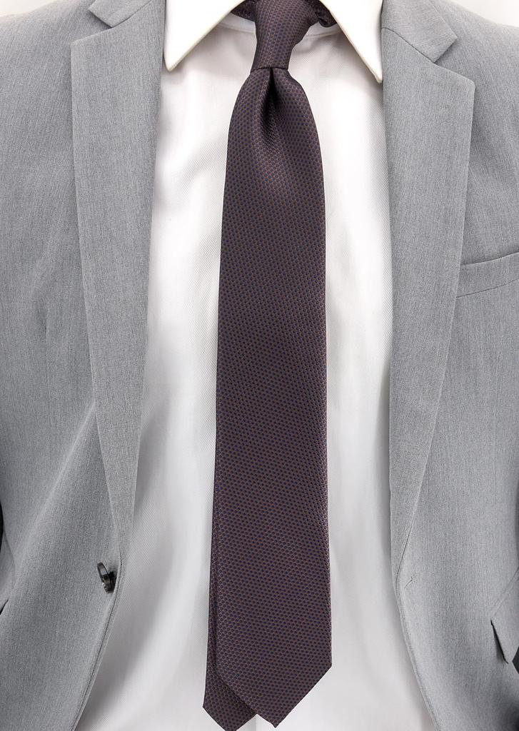 [Original Color] Business Necktie (7.5cm width) Floral Paisley Pattern for Interviews, Job Hunting, and Employment (T105-074-02)