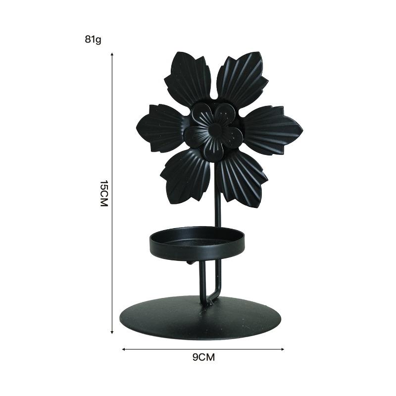 Portacandele in Ferro, Un Semplice Oggetto Decorativo per il Soggiorno, Un Romantico Accessorio per la Cena a Candele e Decorazione per il Tavolo da Pranzo