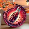 Vintage Cola Metal Tin Sign Wall Art 8x8 Inch Round Durable Iron Decor for Home Bar Cafe Indoor Outdoor Gift Garden Yard