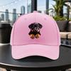 Rottweiler Puppy Baseball Cap Adjustable Duckbill Hat With Rottie Design Lightweight Travel Party Gift Multiple Colors