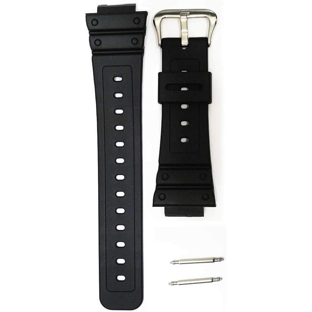 

Casio DW-5600E G-5600 GW-M5600 GW-M5610 DW-5700 Watch Strap with Spring Bars Black