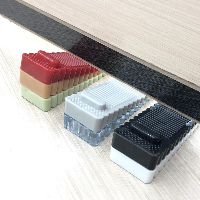 Stackable Silicone Door Stop Wedge Doorstops Anti Collision Home Office Door Rear Retainer