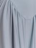 European & American Women's Halter Slim V-Neck Pleated Backless Dress