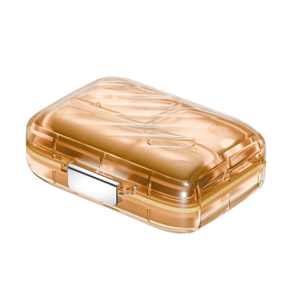 Seal Pill Box Food Grade with 7 Day Compartments Weekly Pill Organizer Large Capacity Airtight Lid Storage Box