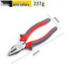 Toad Pattern Industrial-Grade Steel Pliers: 8" Wire, Diagonal Cutting, 6" Needle-Nose