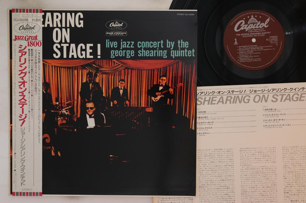 LP Record GEORGE SHEARING - Shearing On Stage! ECJ50096 CAPITOL 1985 Japan Obi Jazz Used