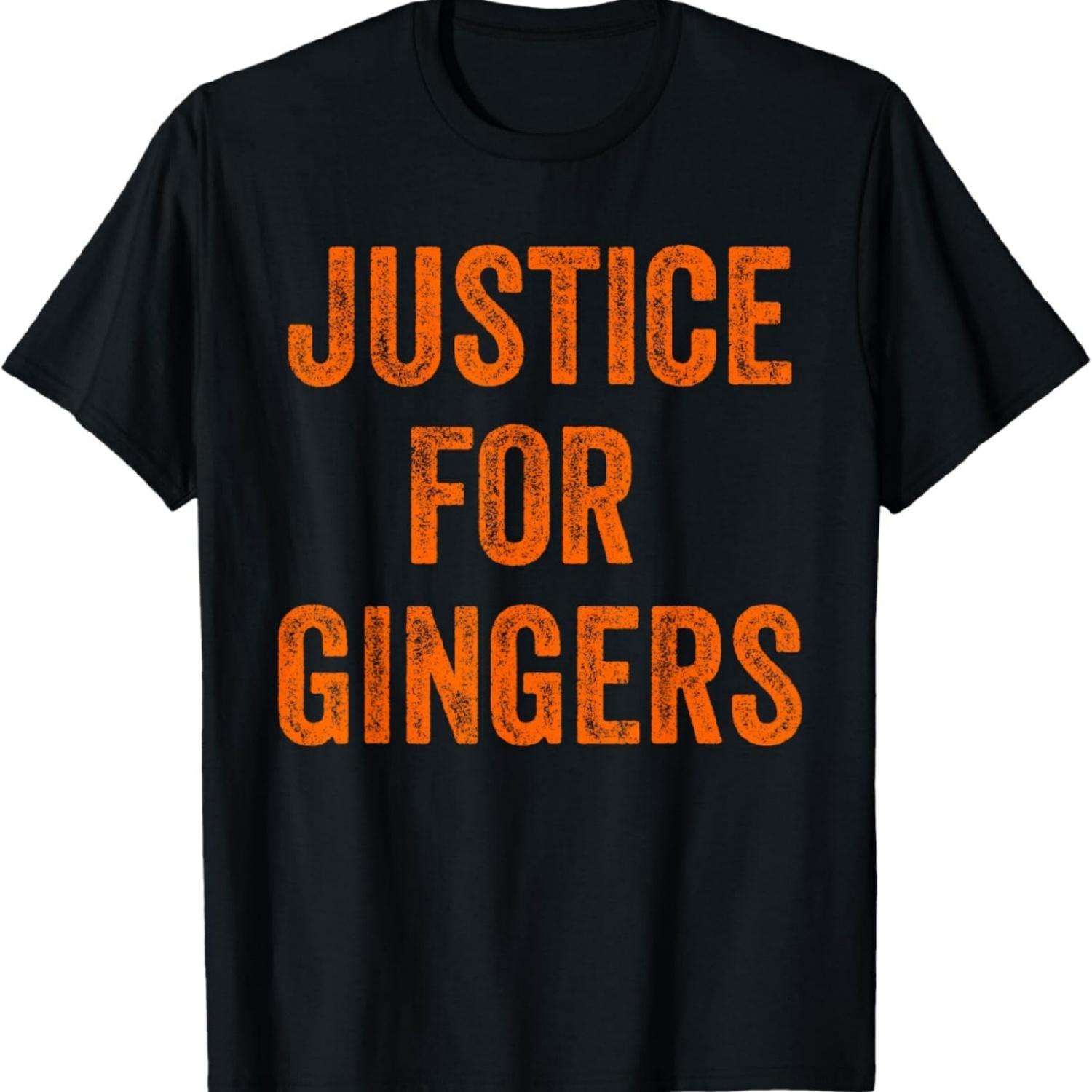 

Justice For Gingers Pride Funny Ginger T-Shirt Irish Gift T-Shirt XXXXXL різнокольоровий